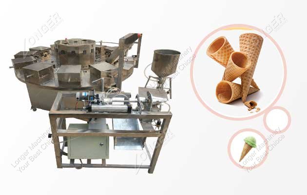 Cone Rolling Machine for Wafer Cone|Ice Cream Cone