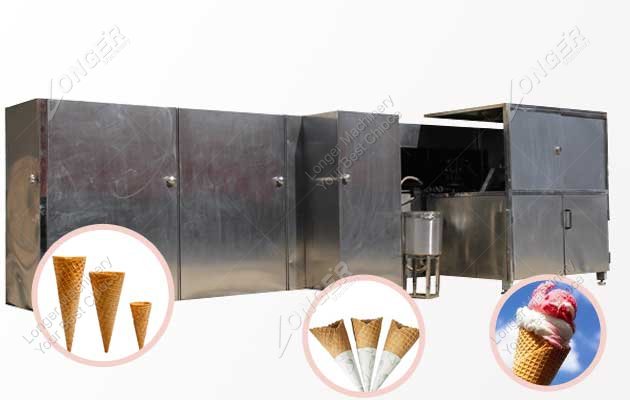 automatic commercial waffle ice cream cone machine for sale 
