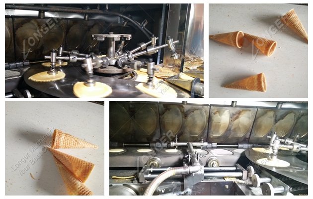 full automatic waffle cone production line factory manufacturer