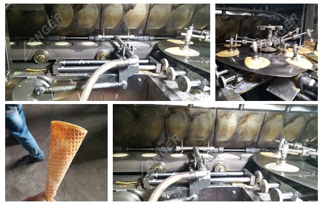 full automatic icce cream cone production line with high quality